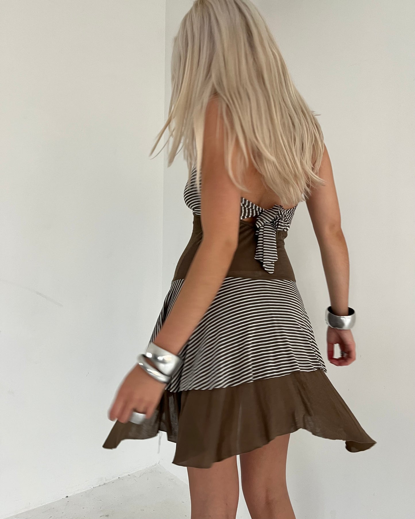 striped dress, S