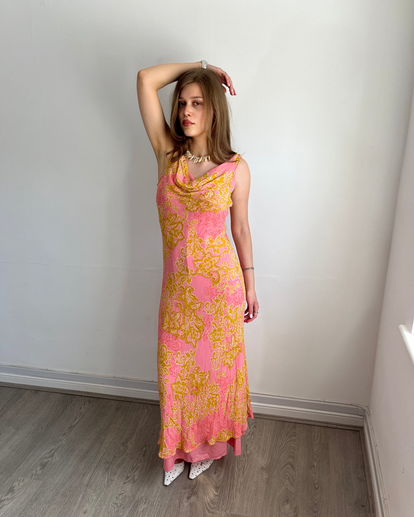 cowl neck dress, S