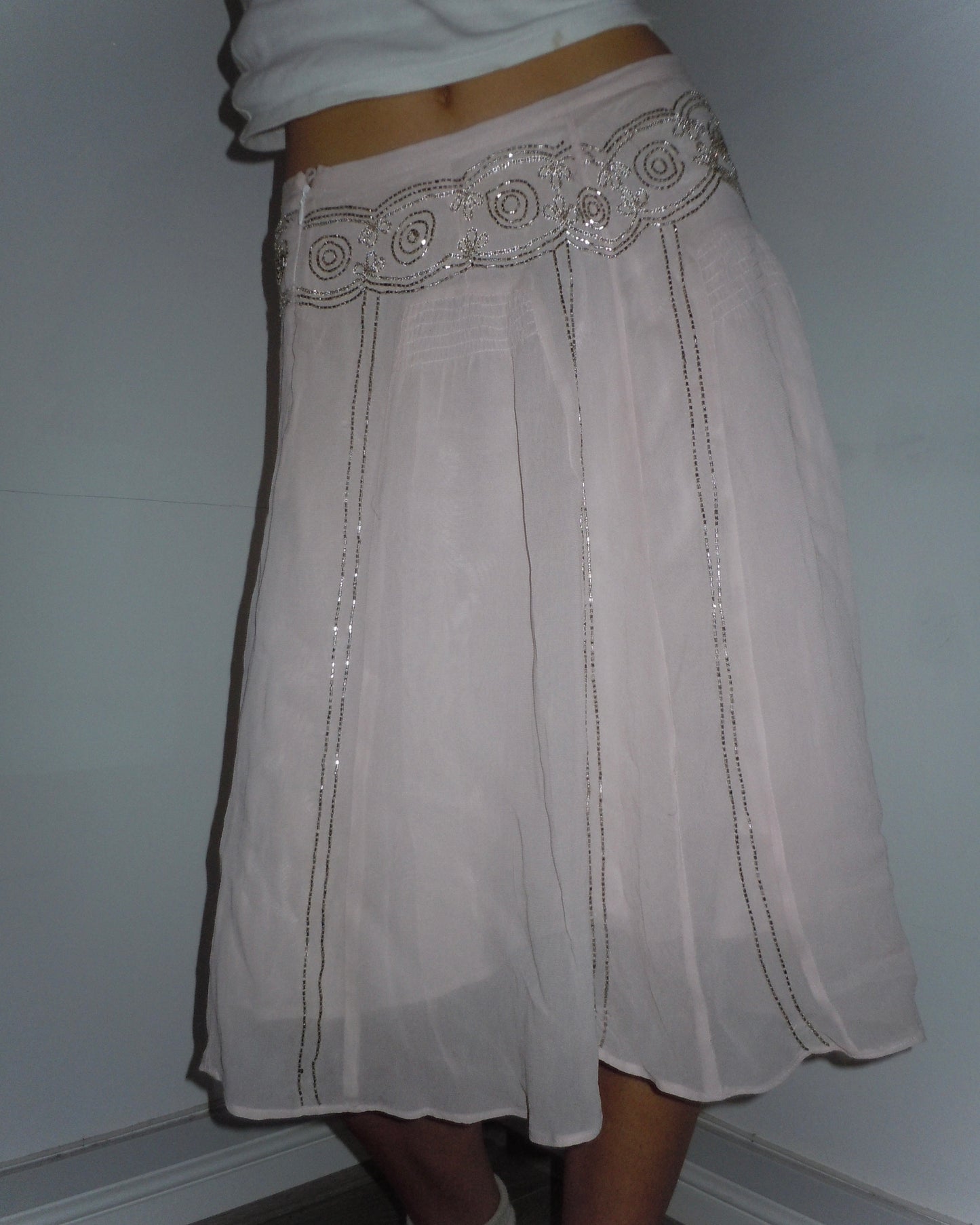 beaded skirt, XS