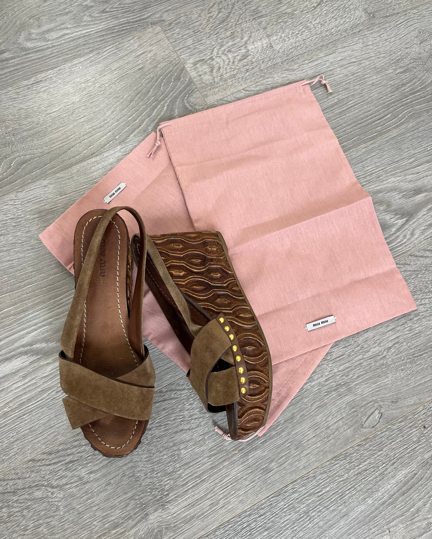 Miu Miu wedges, UK 6.5