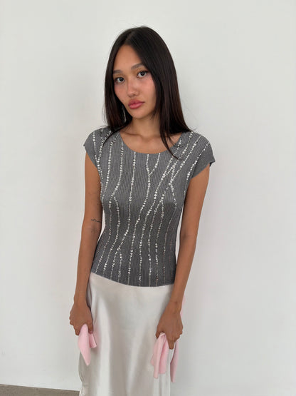 sequin top