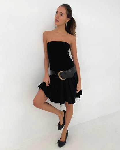 merino knit dress, S