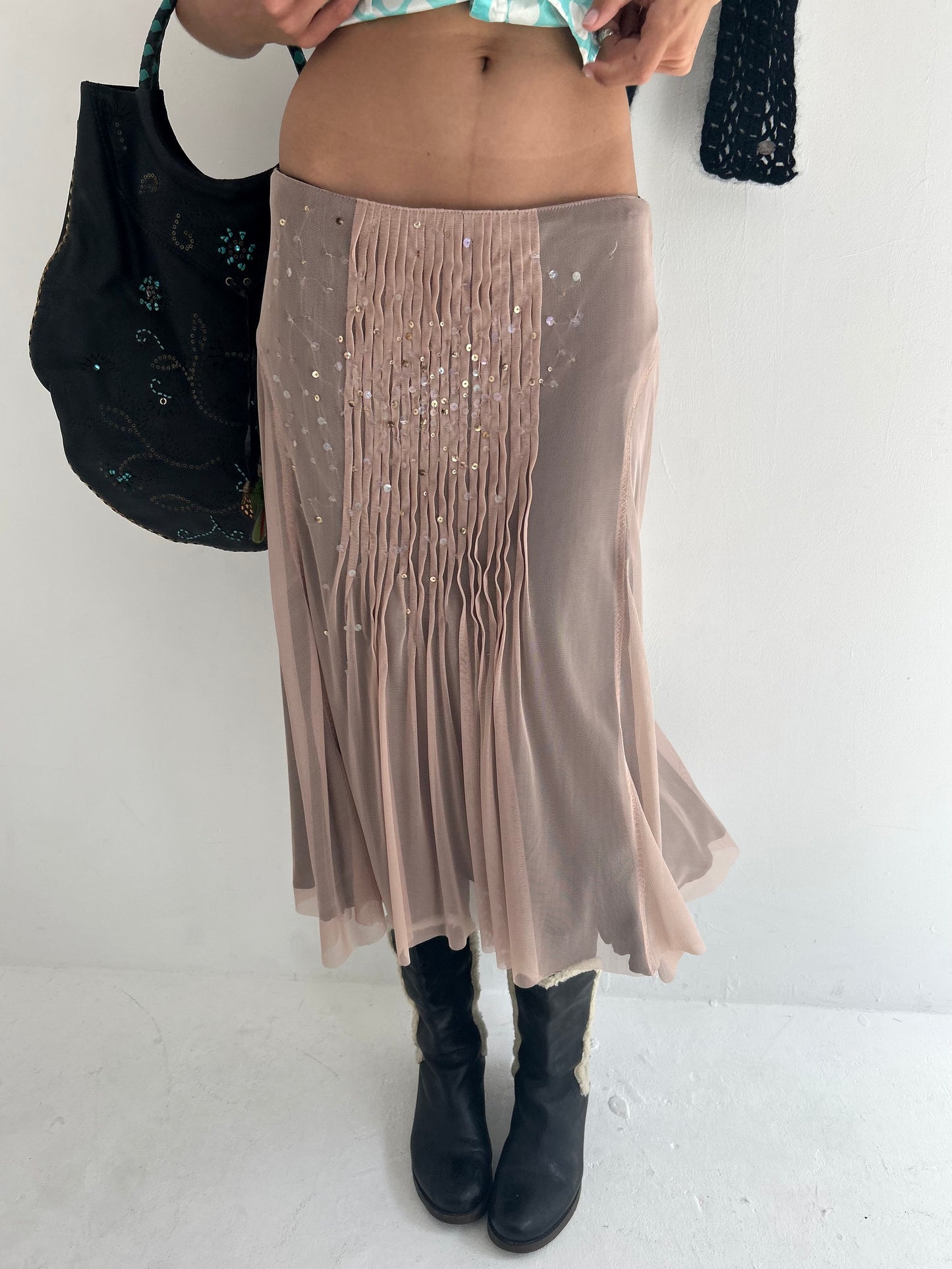 sequin skirt