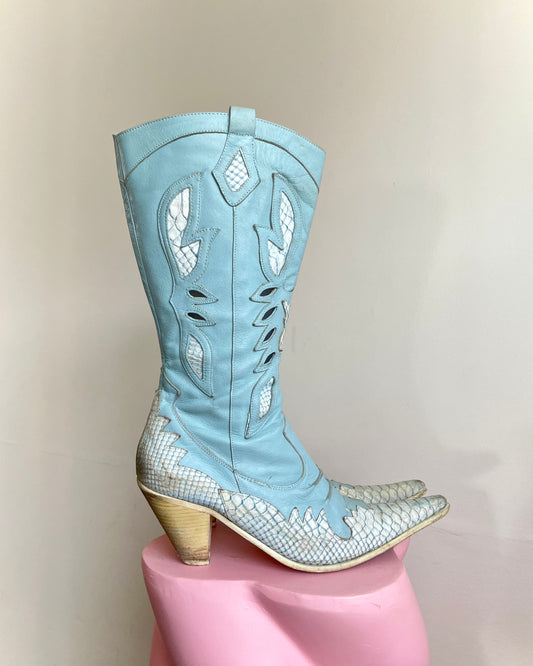 cowboy boots, UK 7
