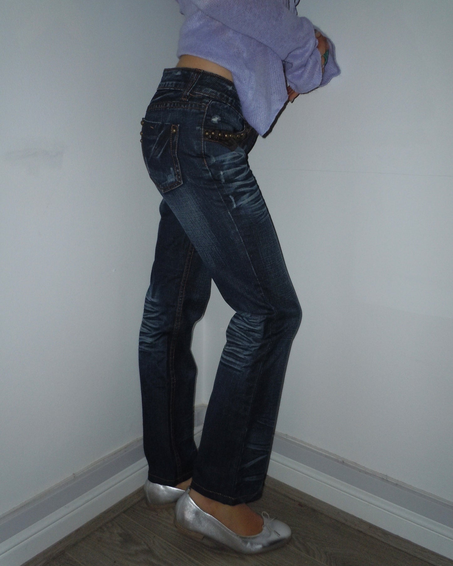 low waisted jeans, S