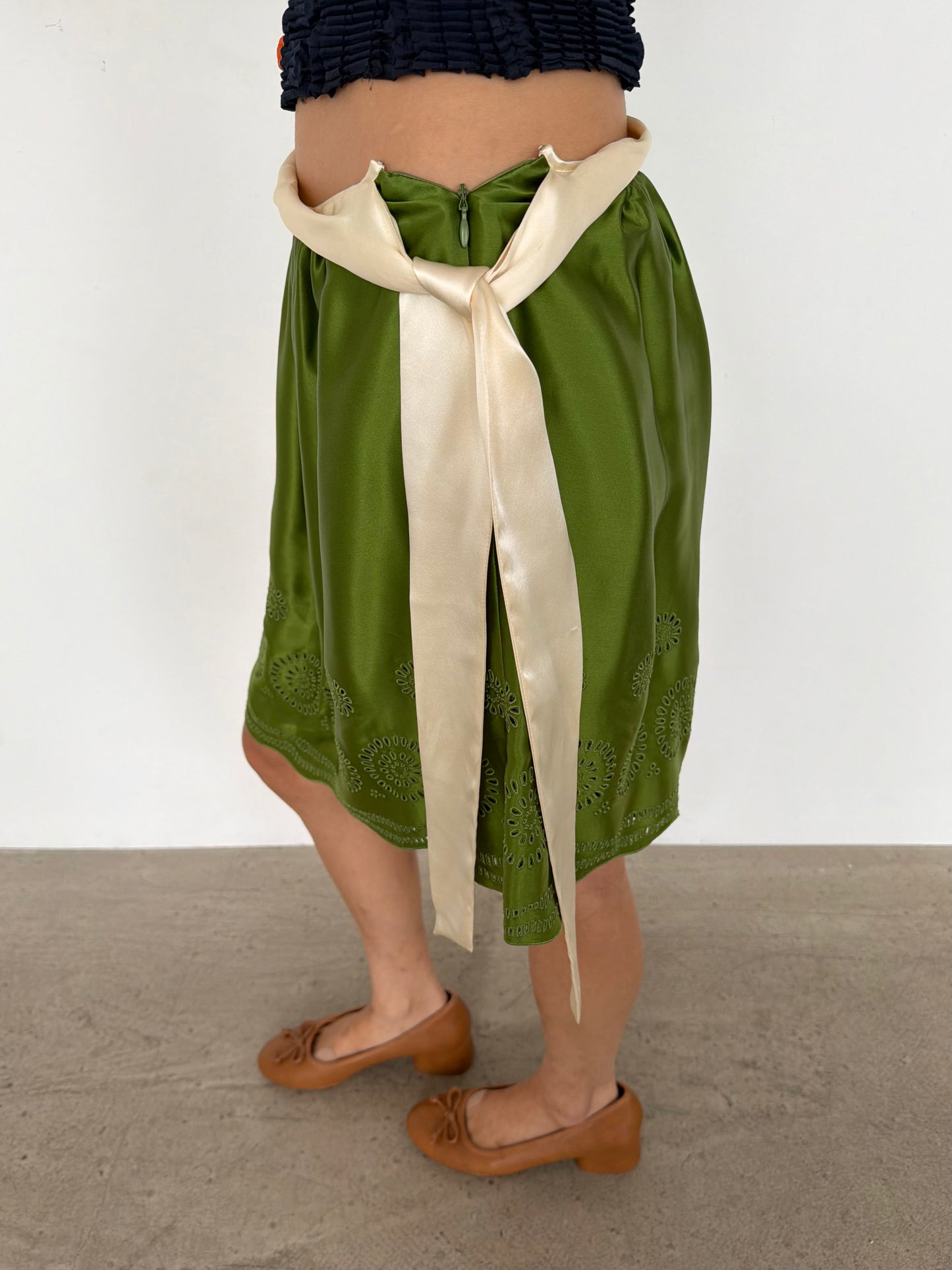 silk skirt