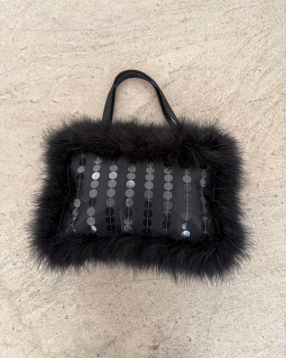 ostrich feather bag
