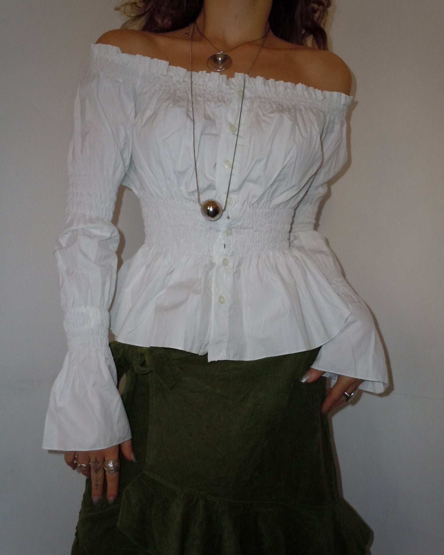 ruched shirt, one size