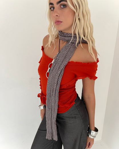 polka dot scarf