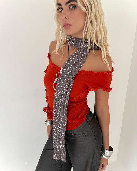 polka dot scarf