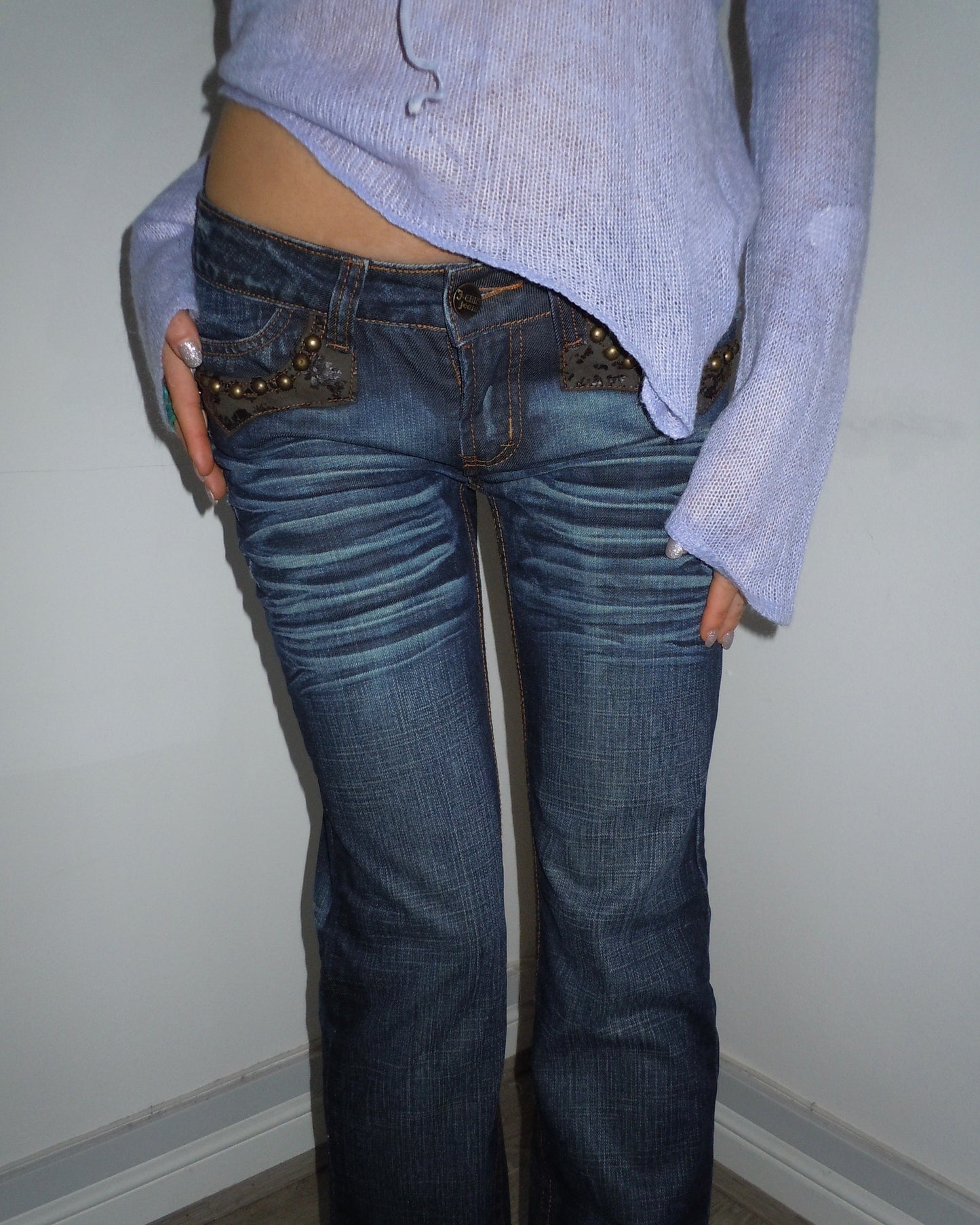 low waisted jeans, S