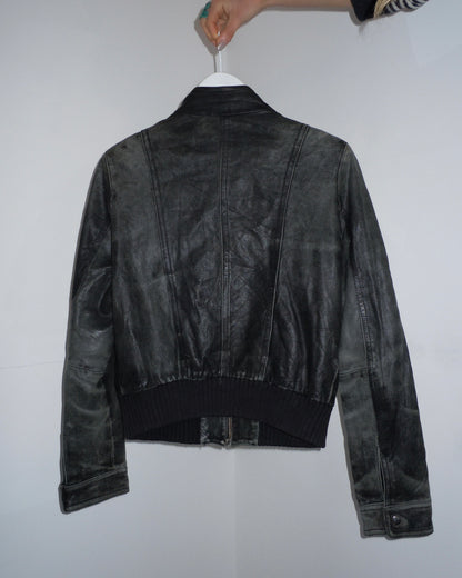 leather jacket, S