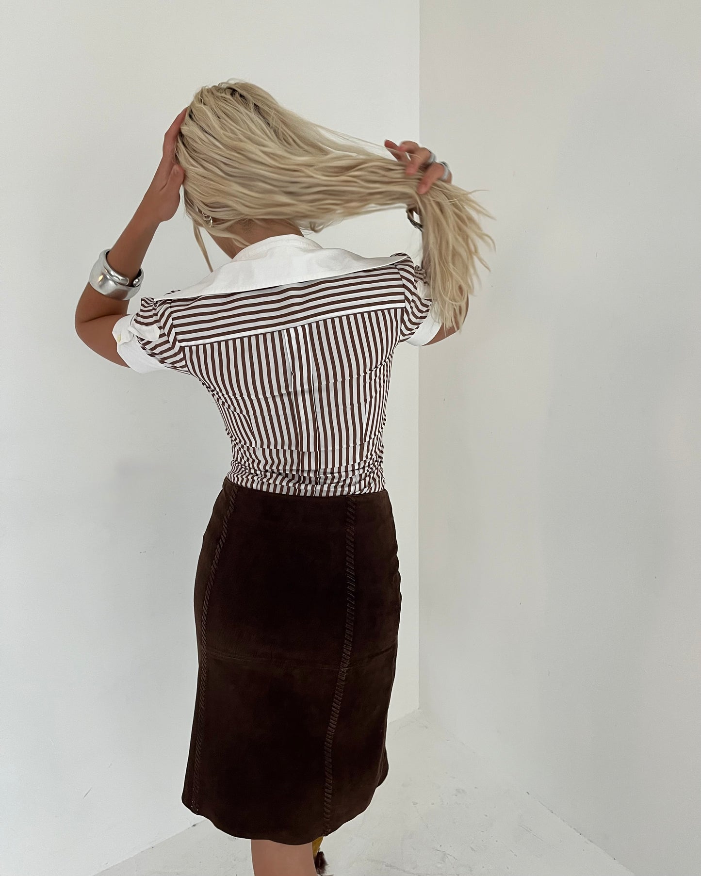 pinstriped shirt, XS