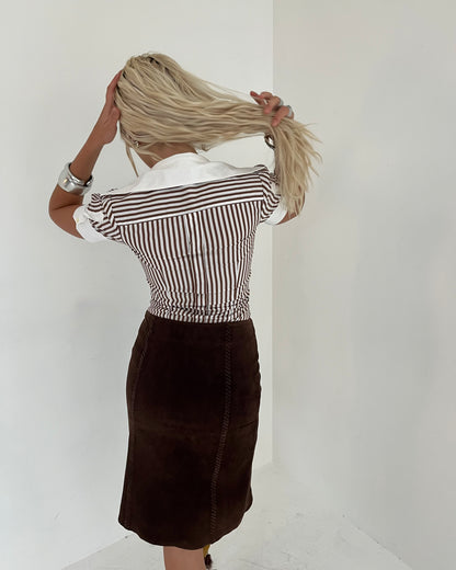 pinstriped shirt, XS