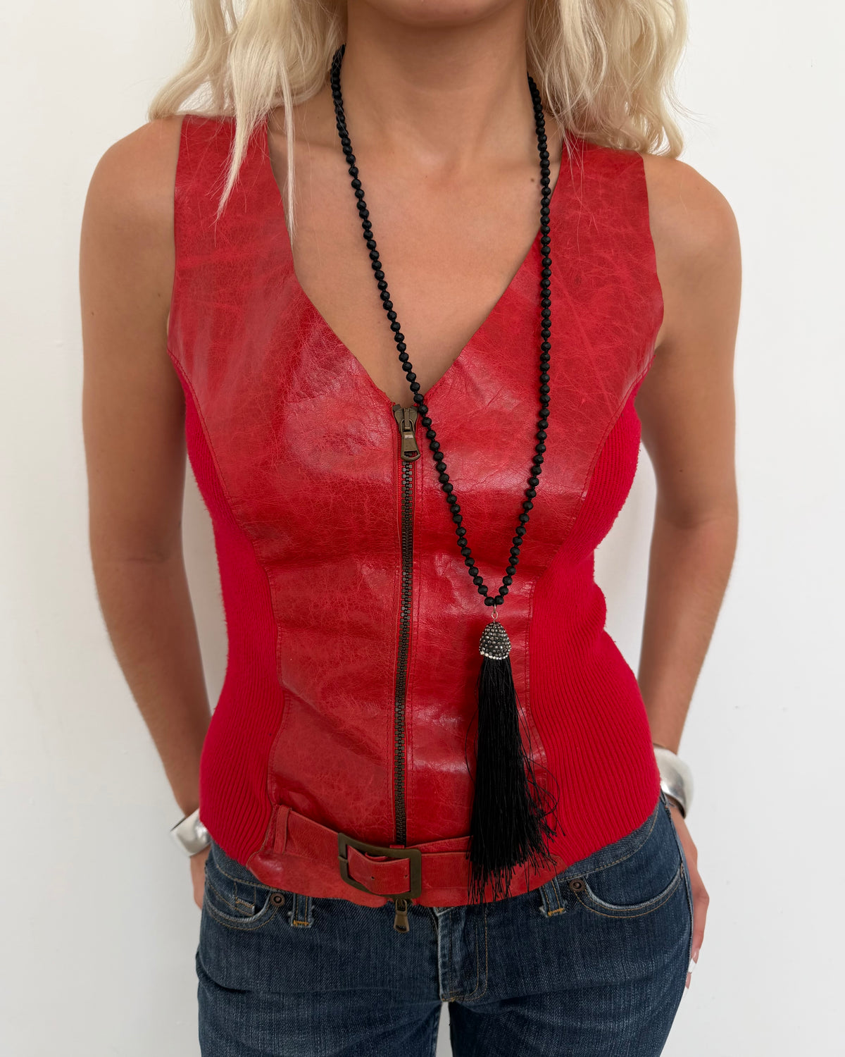 leather vest