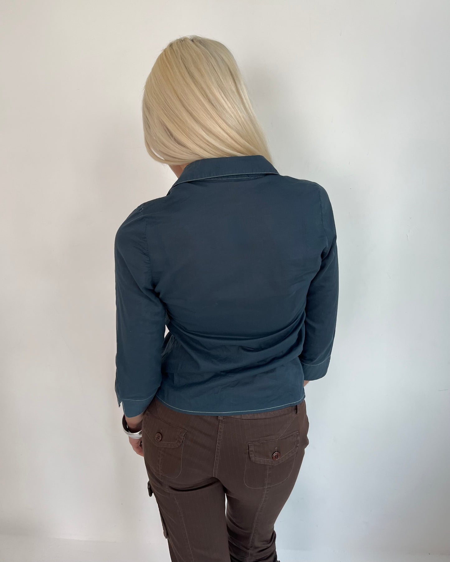 ruched shirt, S