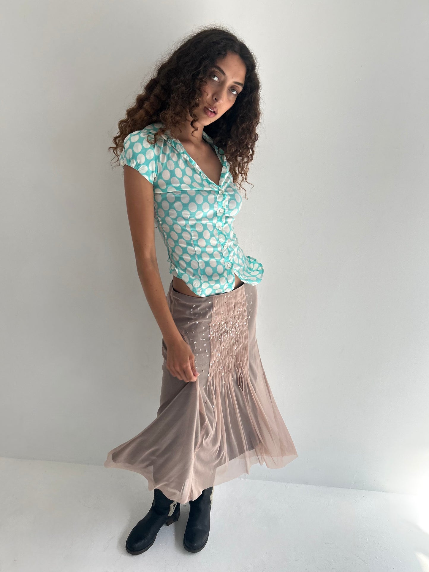 sequin skirt
