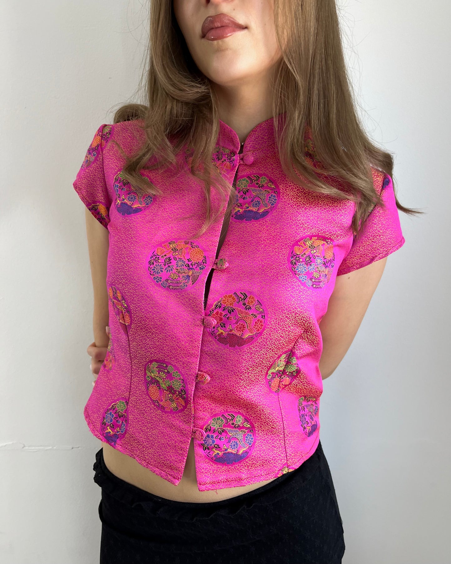 embroidered top, S/M
