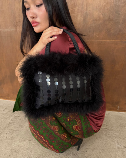 ostrich feather bag