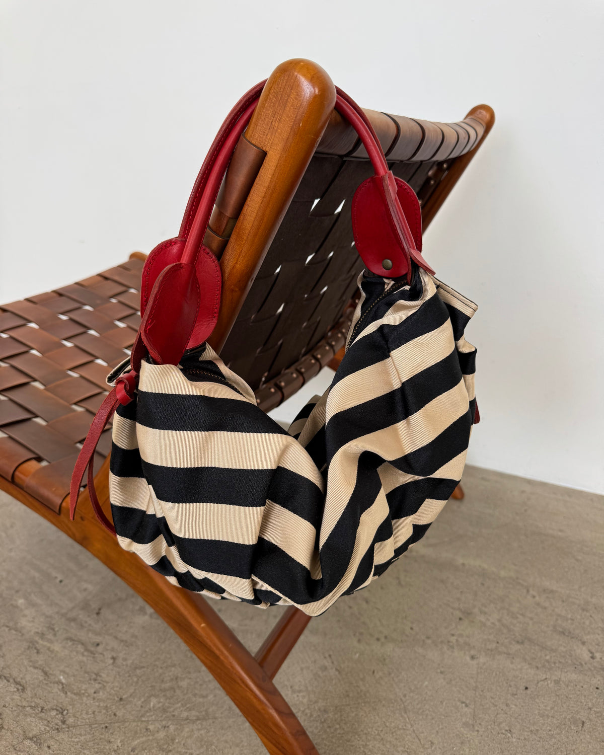 striped bag