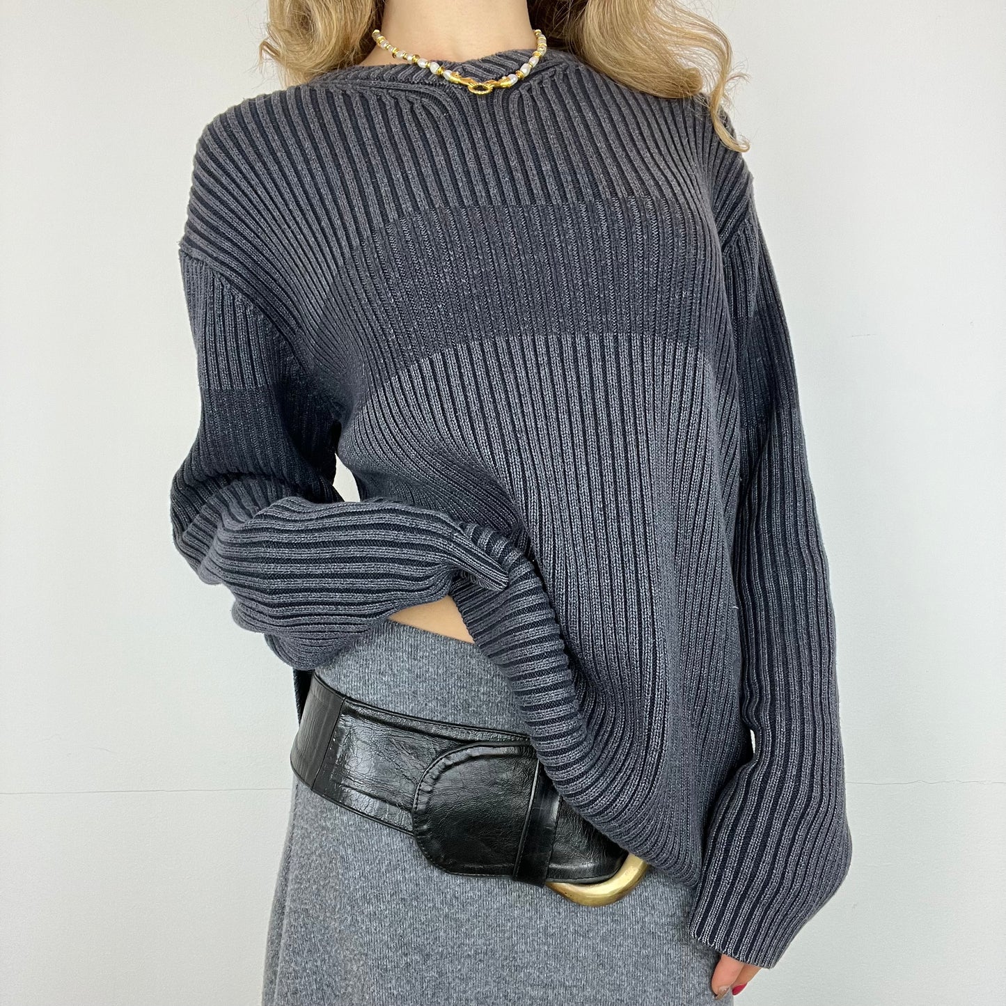 ribbed jumper, XL