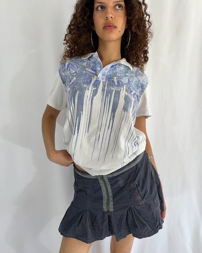 corduroy mini skirt, S/M