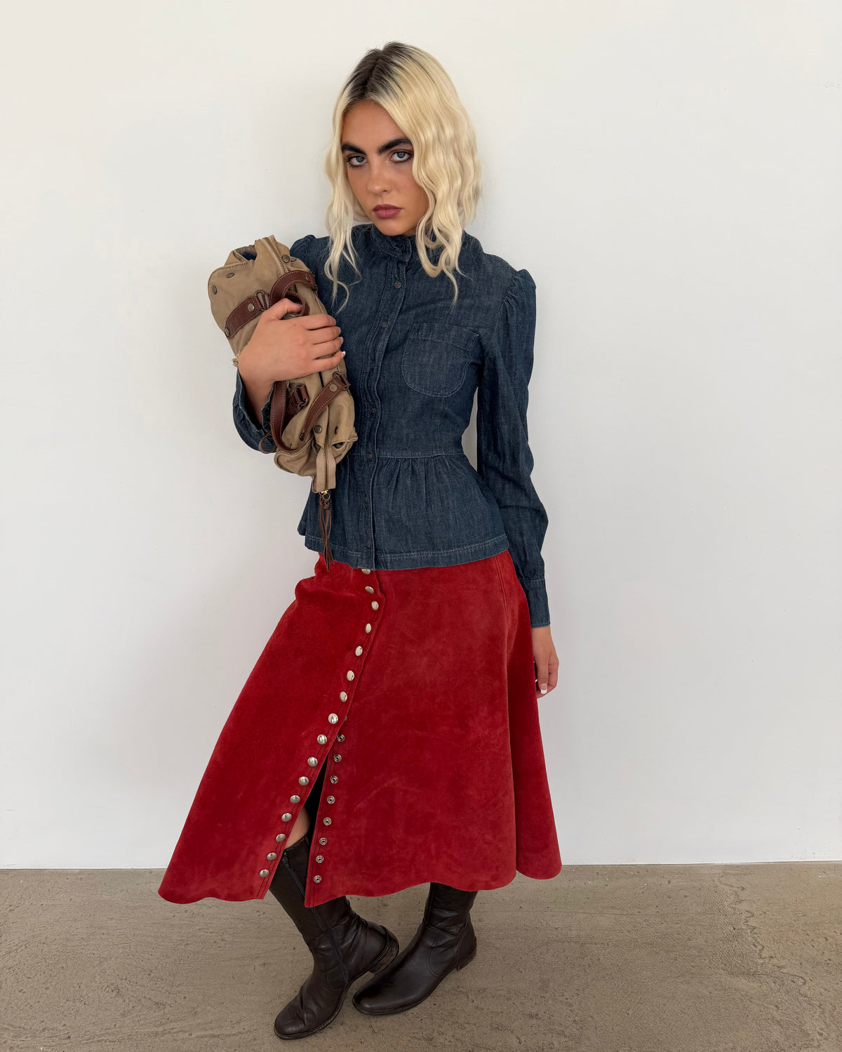 suede skirt