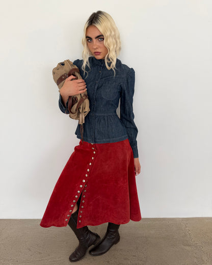 suede skirt