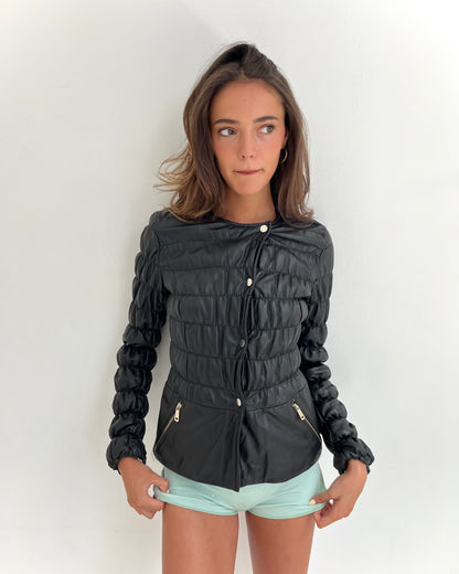 leather jacket, S