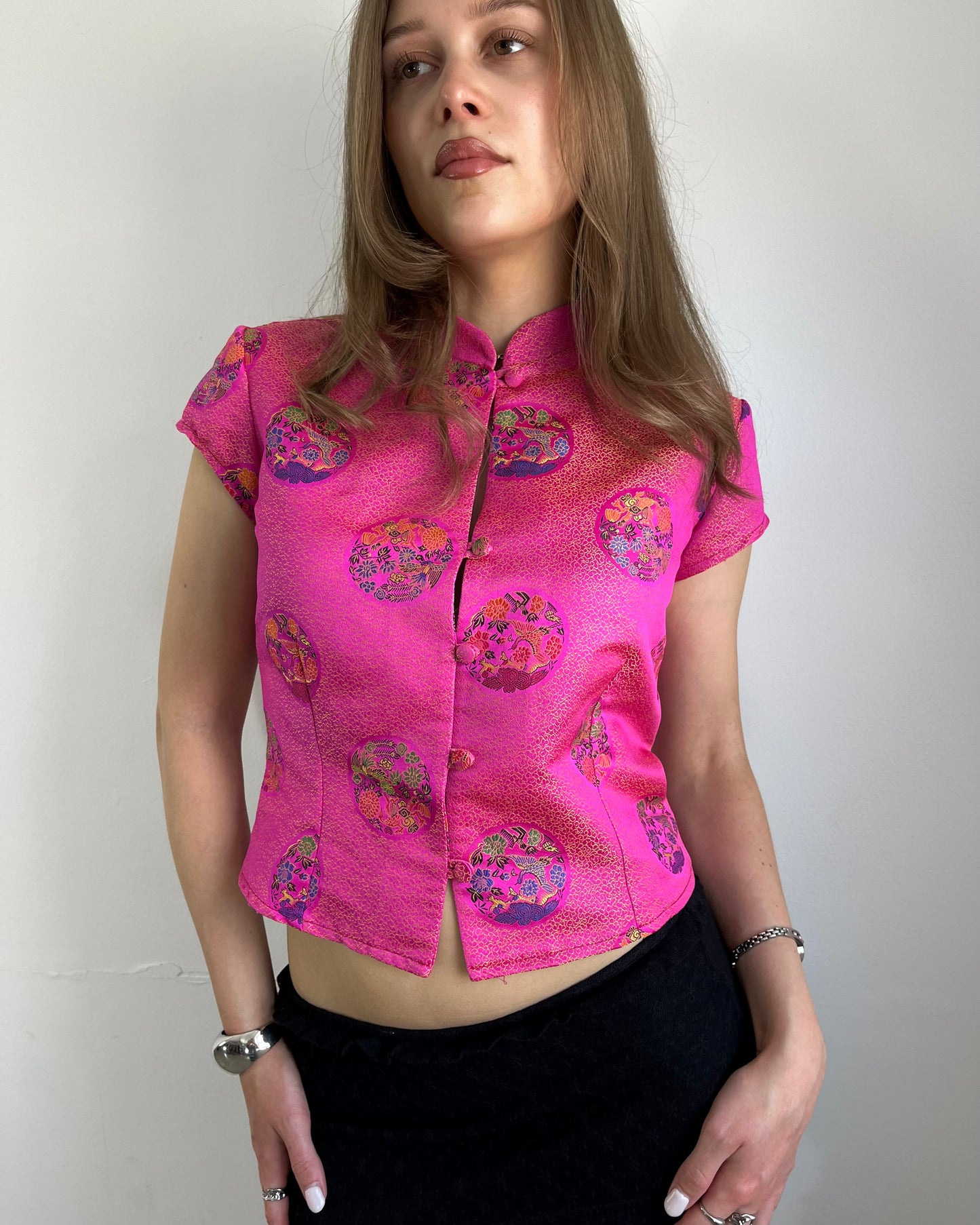 embroidered top, S/M