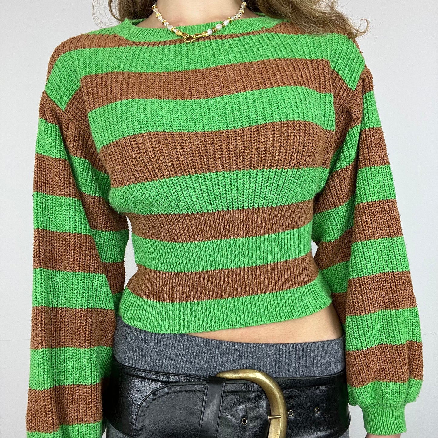 striped jumper, S