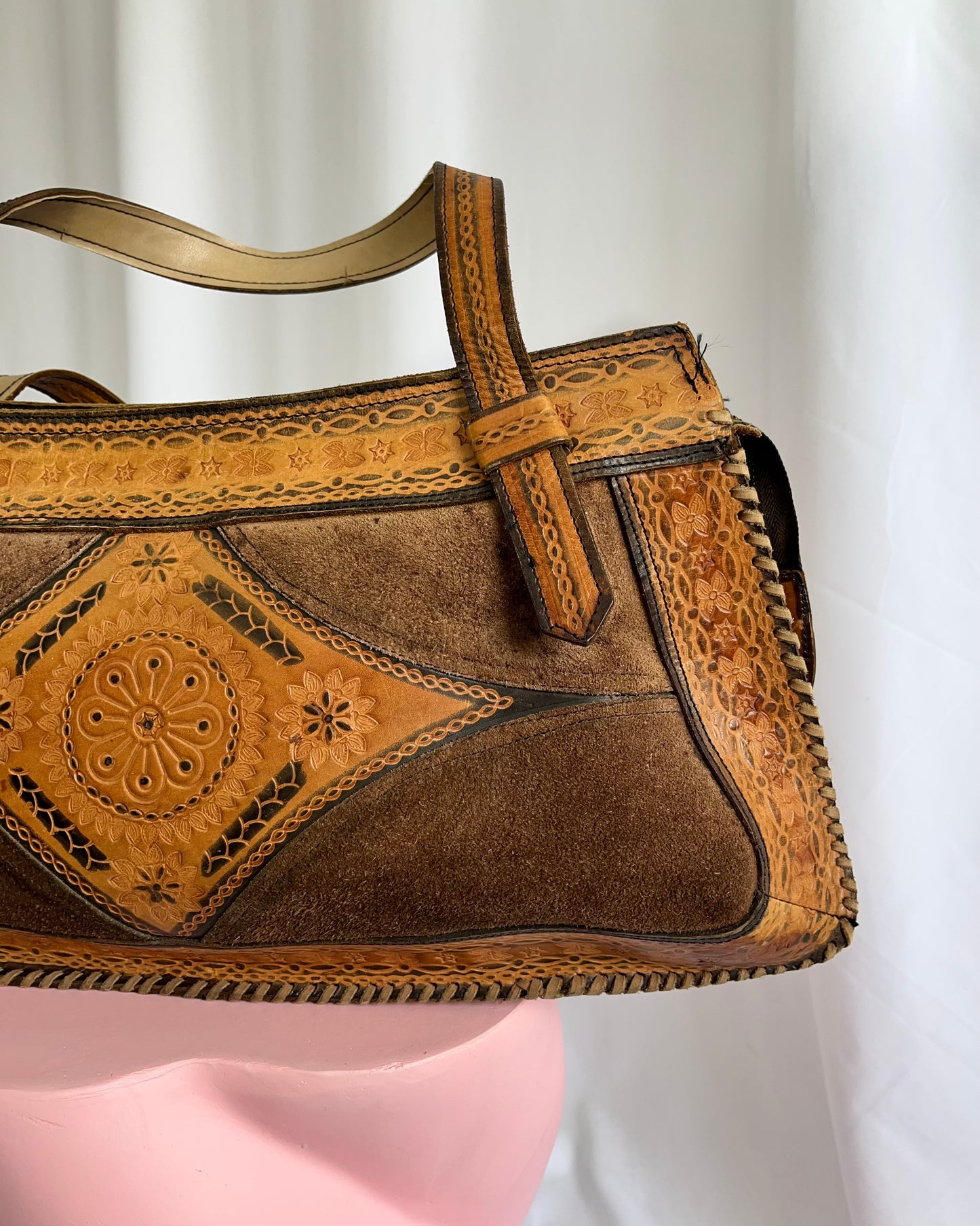 70s leather bag