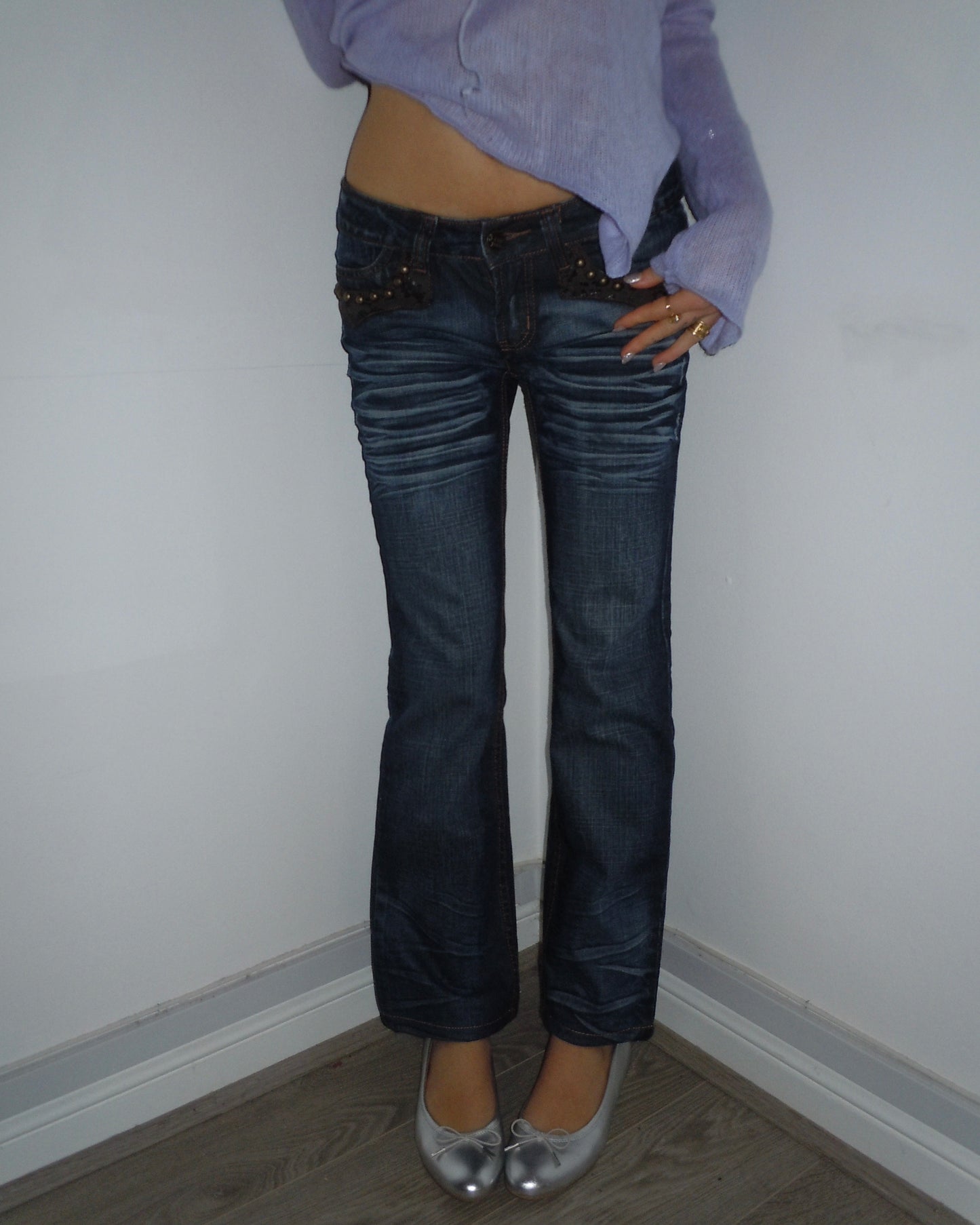 low waisted jeans, S