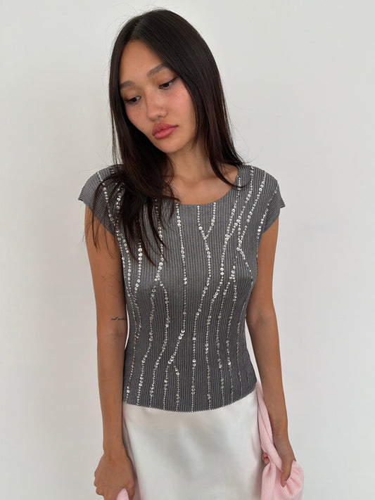 sequin top