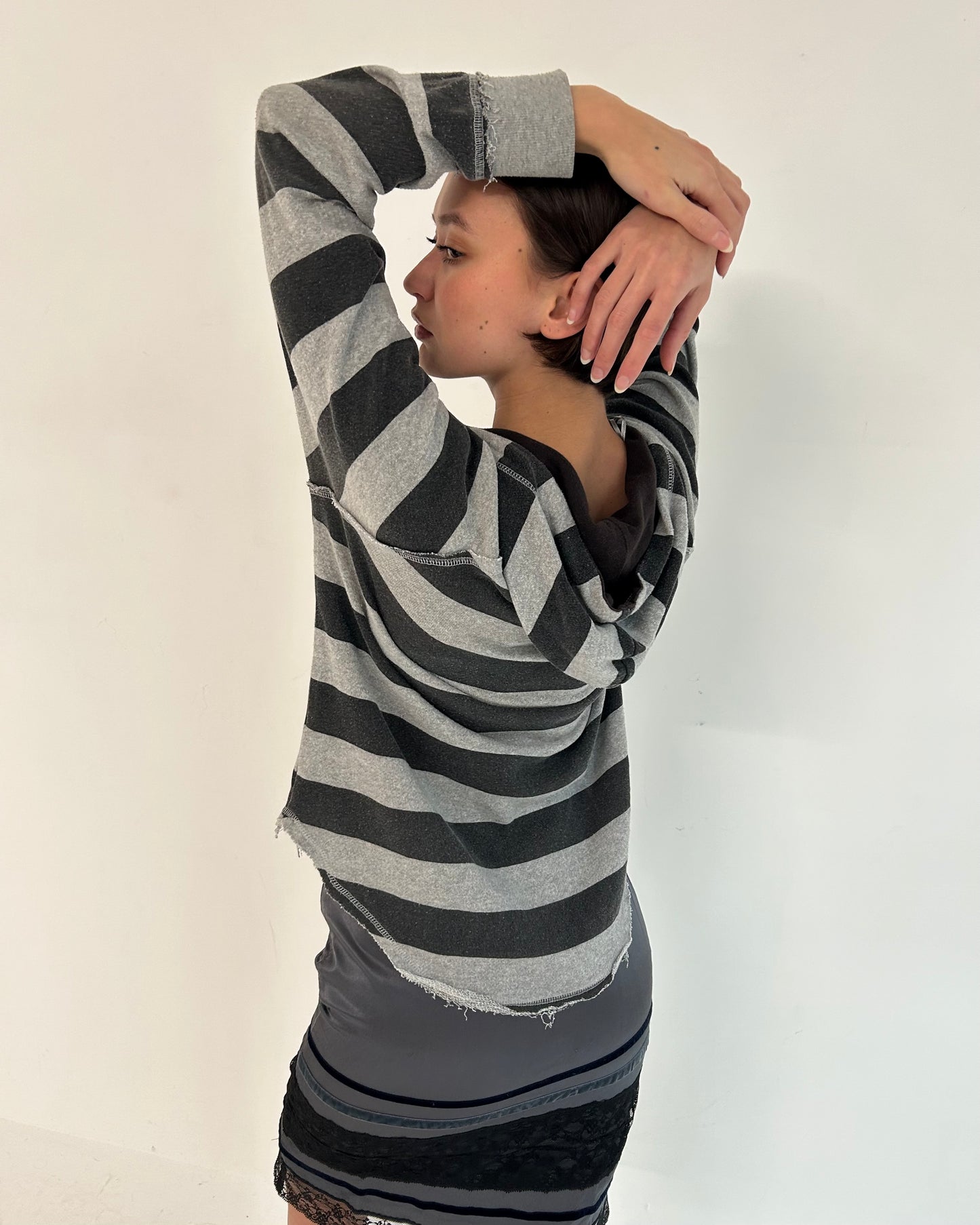 striped hoodie