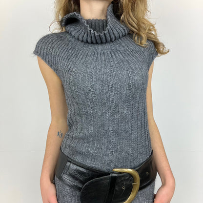 mohair turtleneck dress, S