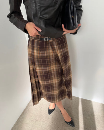 80s tartan skirt
