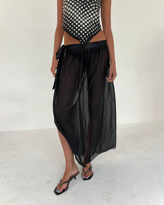sheer skirt, S
