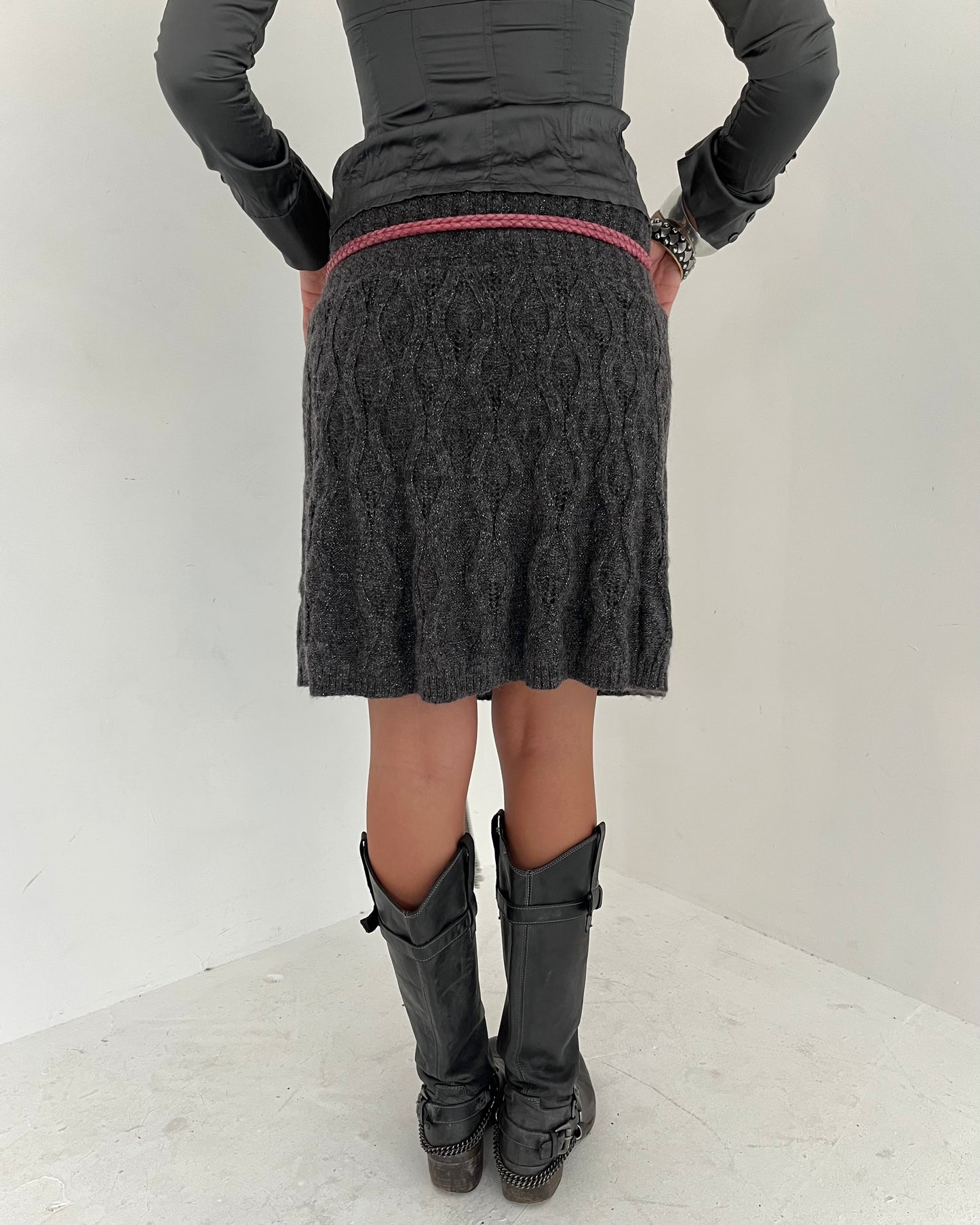 knit skirt, S