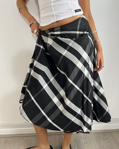 tartan skirt, M