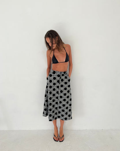 polka dot skirt, S