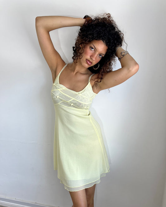 mesh dress, S