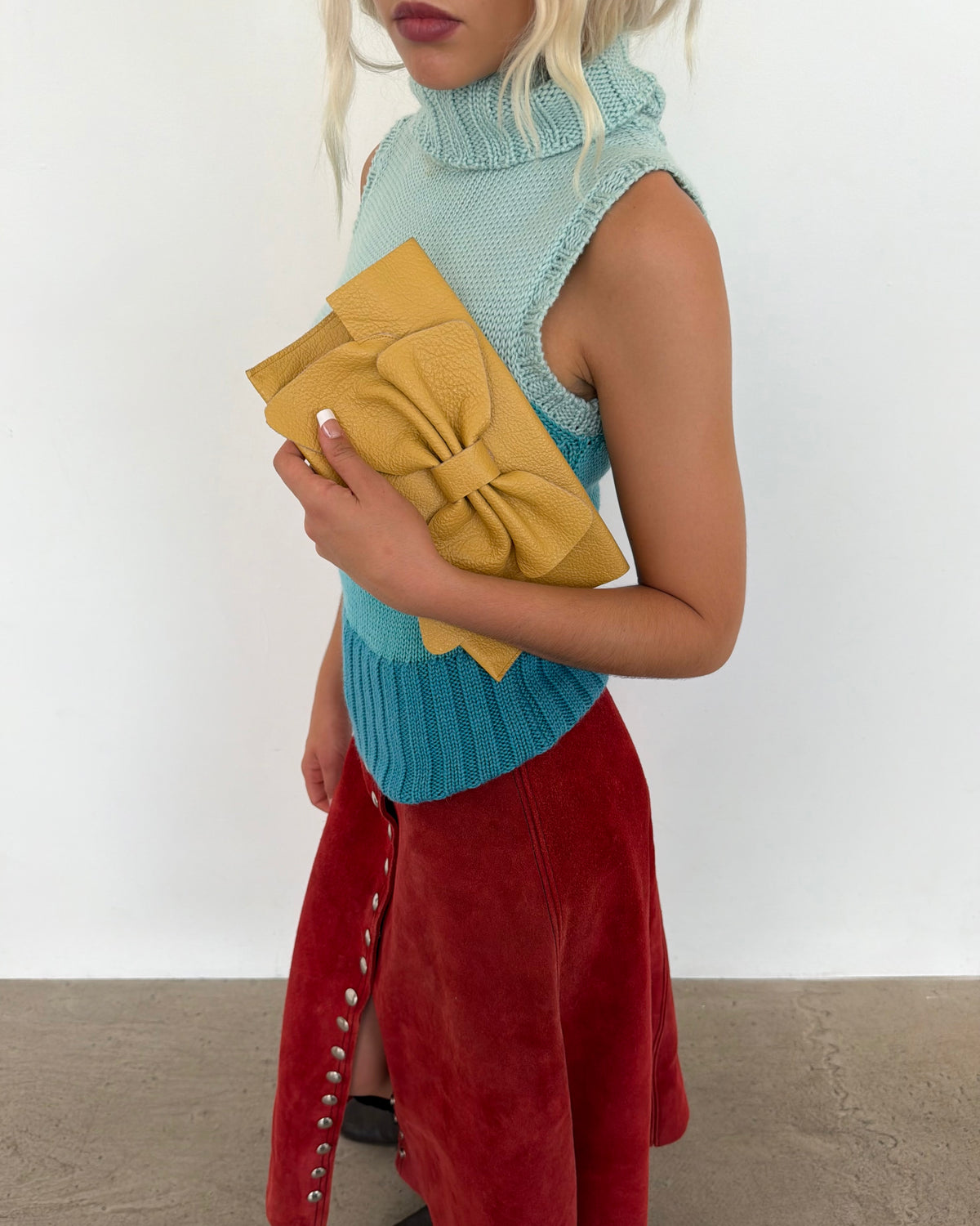 leather clutch