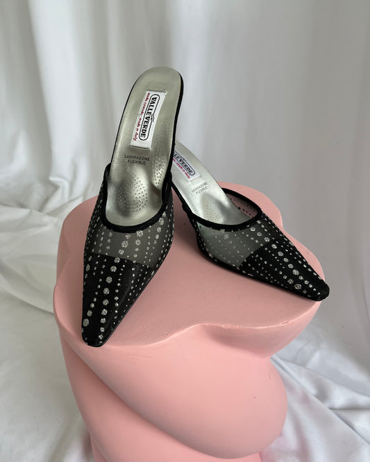 mesh kitten heels, UK 3.5