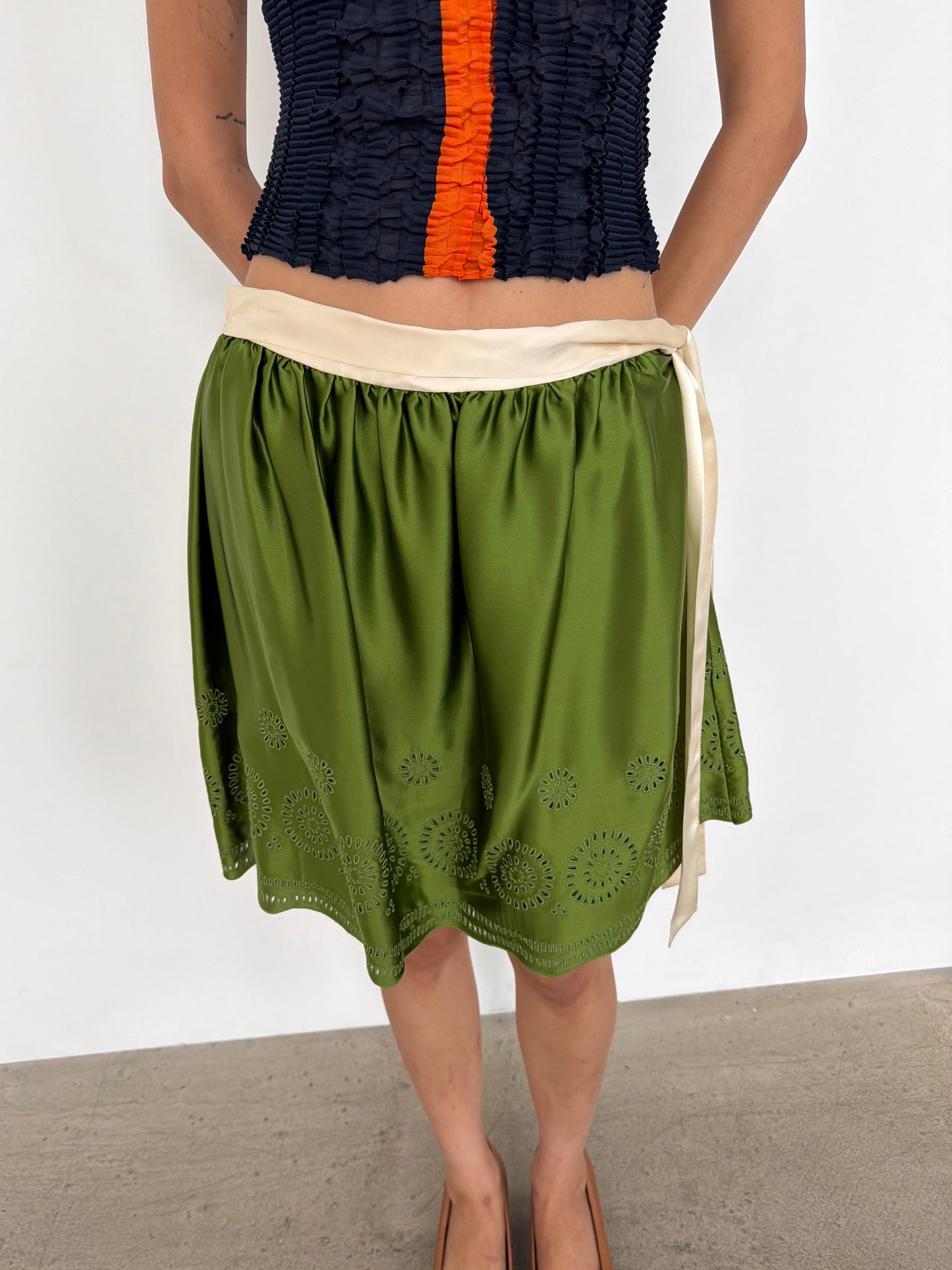 silk skirt
