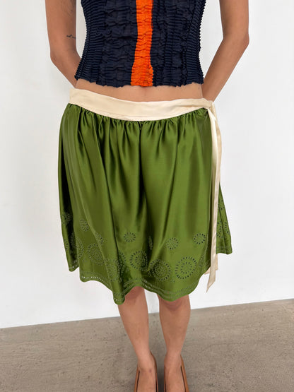 silk skirt