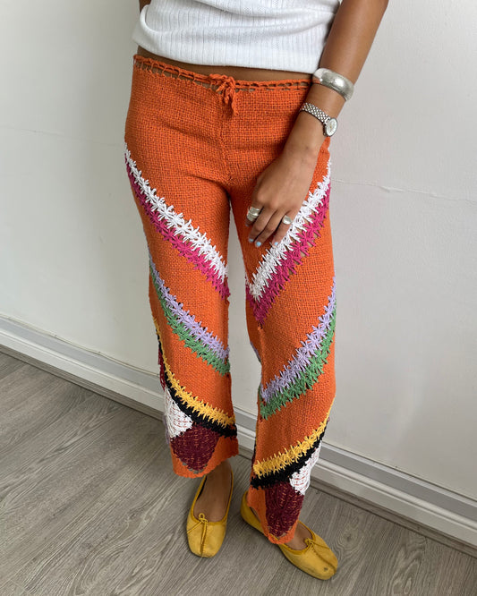 crochet trousers, M